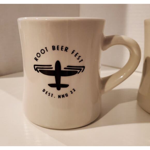 Pair NNU Root Beer Fest Coffee Mug 2022 M Ware Northwest Nazarene University - Picture 2 of 9